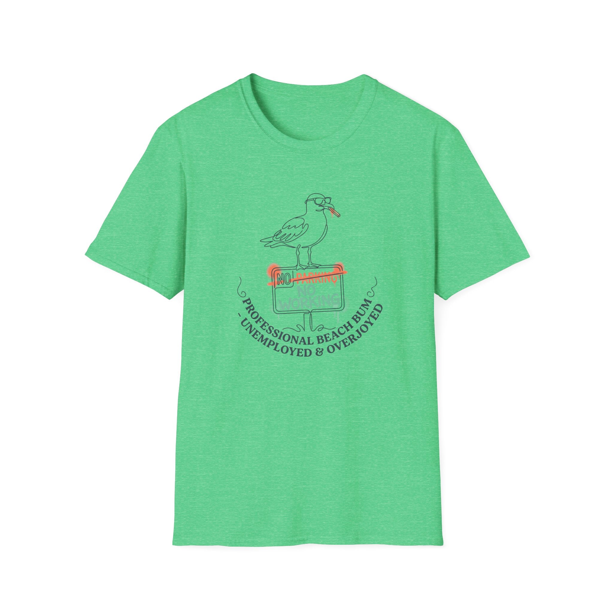 Seagull 'No Working' Beach T-Shirt — Professional Beach Bum Tee