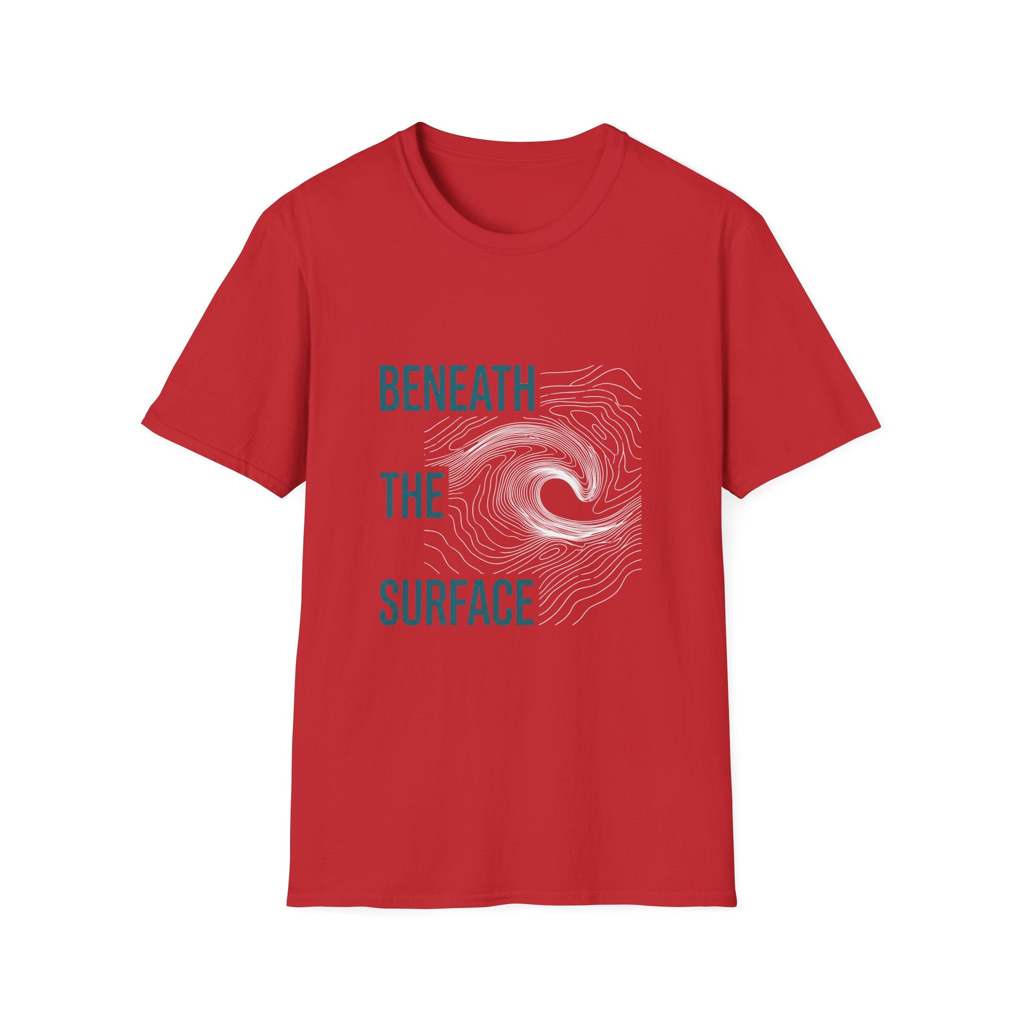 T-Shirt — "Beneath the Surface" Ocean Wave Graphic Tee
