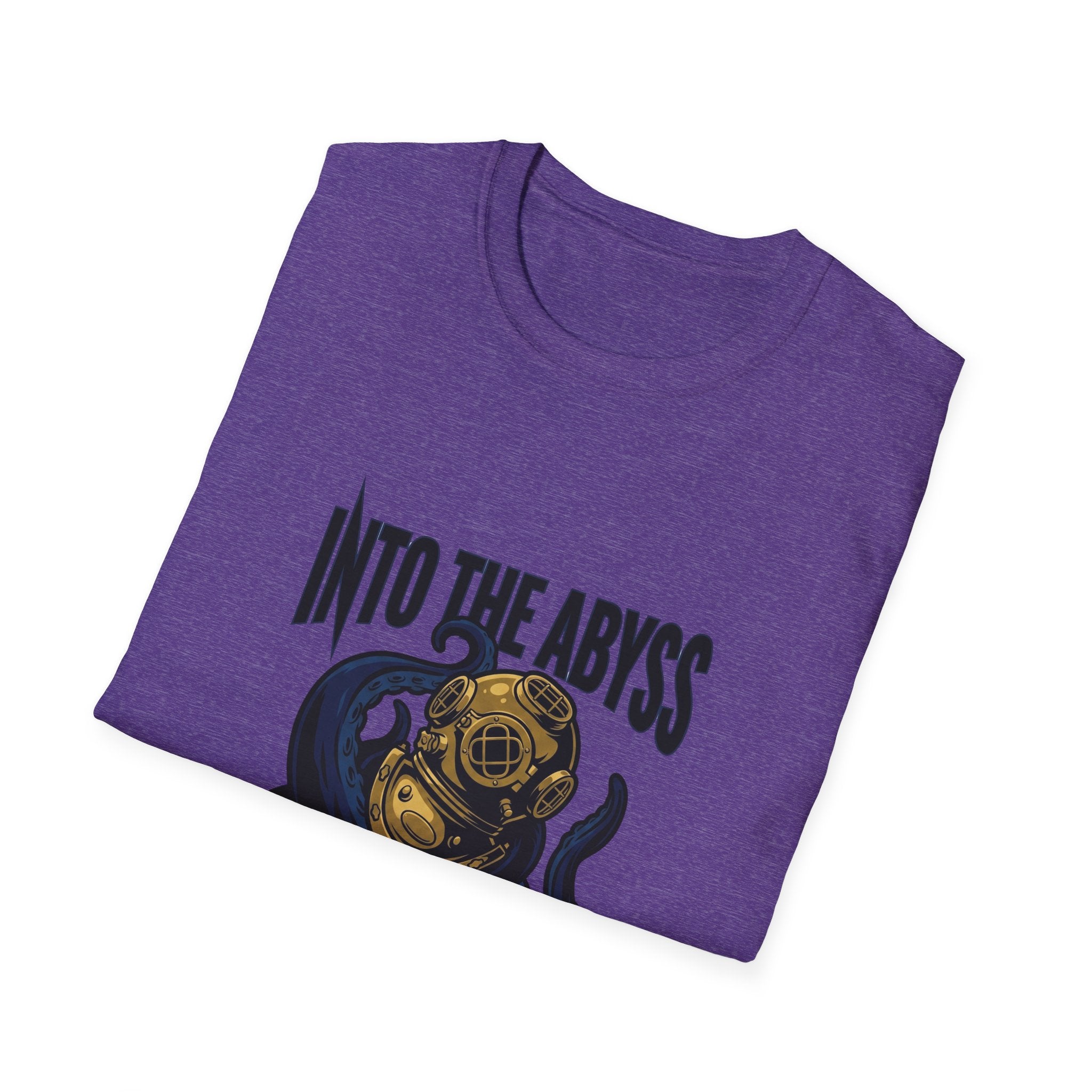 Into the Abyss T-Shirt — Deep Sea Diver & Octopus Graphic Tee