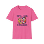 Deep Sea Fishing T-Shirt — "The Most Expensive Way to Get Sunburned" Graphic Tee