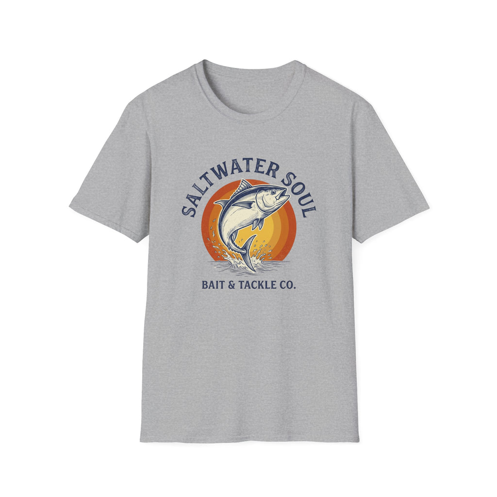 T-shirt de pêche Saltwater Soul — T-shirt côtier Appâts et matériel de pêche