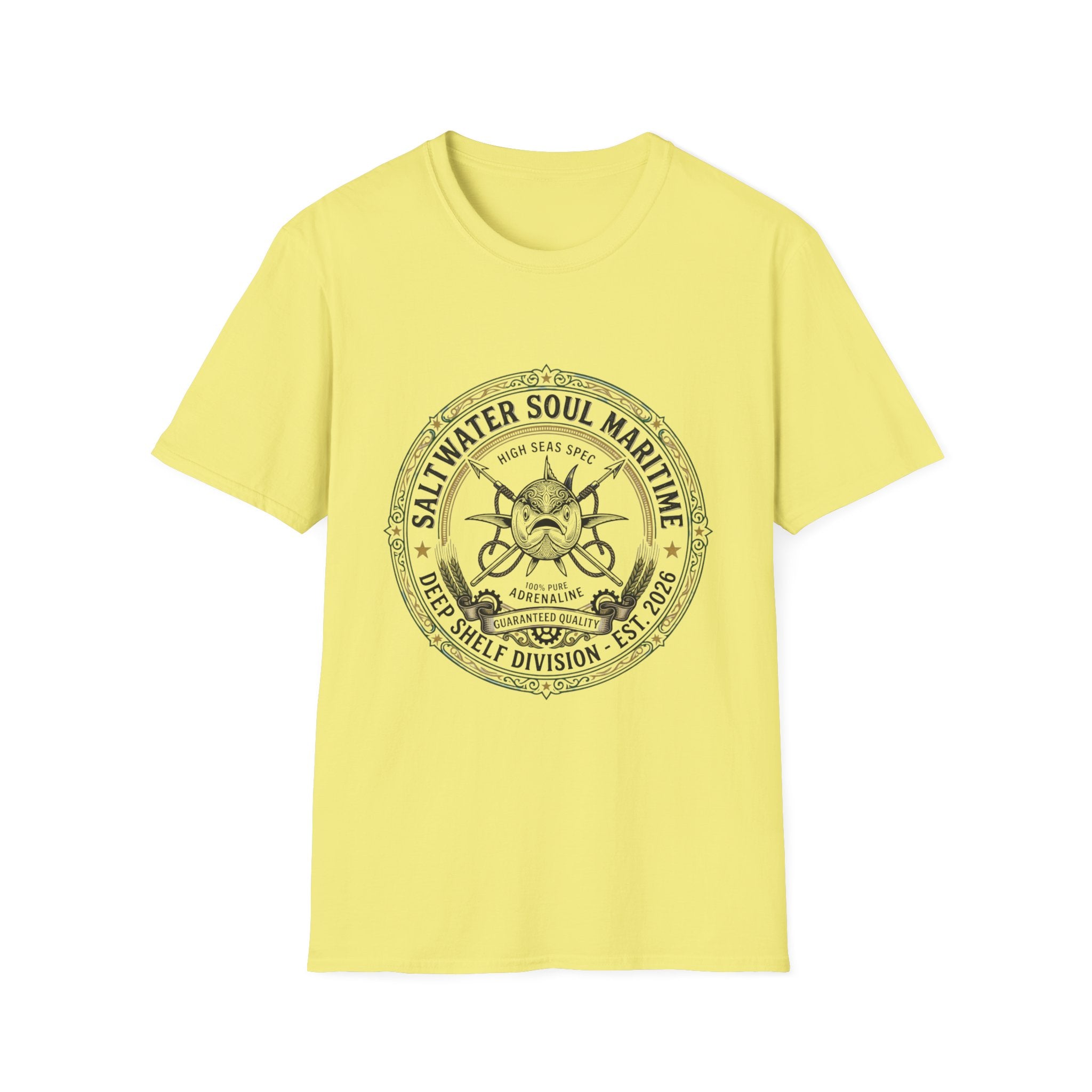 Saltwater Soul Maritime T-Shirt — Vintage Nautical Anchor Graphic