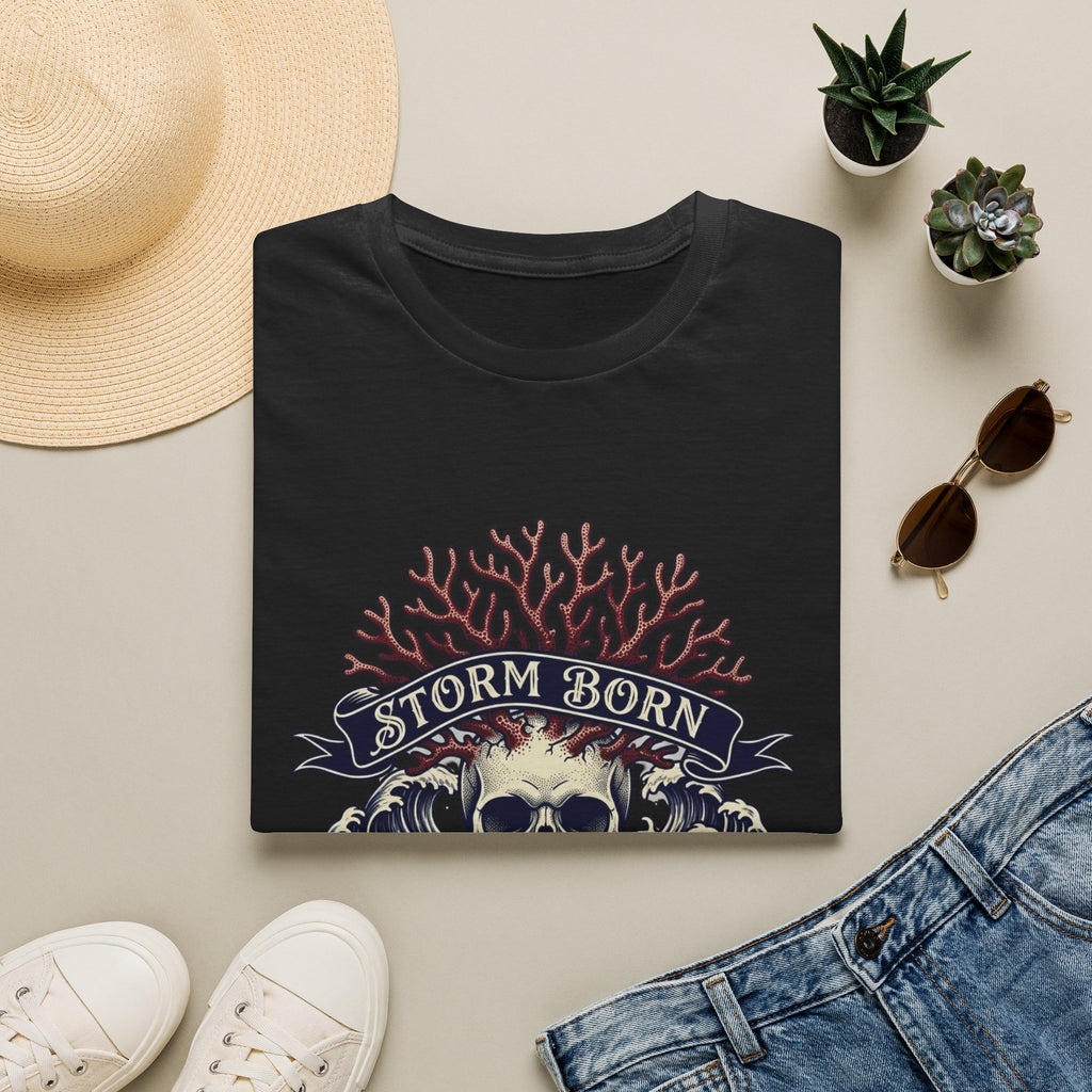 Storm Born Skull Tee — "Propagate & Survive" Pirate Nautical T-Shirt