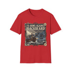 To Arms Against Blackbeard T-Shirt — Vintage Pirate Poster Tee