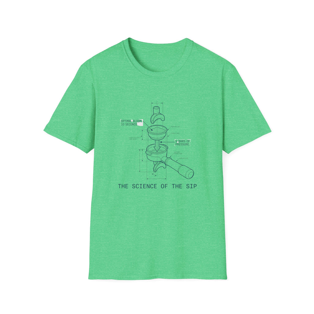 Coffee Diagram T-Shirt — "The Science of the Sip" Espresso Blueprint Tee