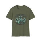 T-shirt Ancre Tête de Mort — "Né de la saumure / Mort ou Profondeur" T-shirt graphique nautique