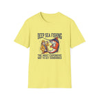 Deep Sea Fishing T-Shirt — "The Most Expensive Way to Get Sunburned" Graphic Tee
