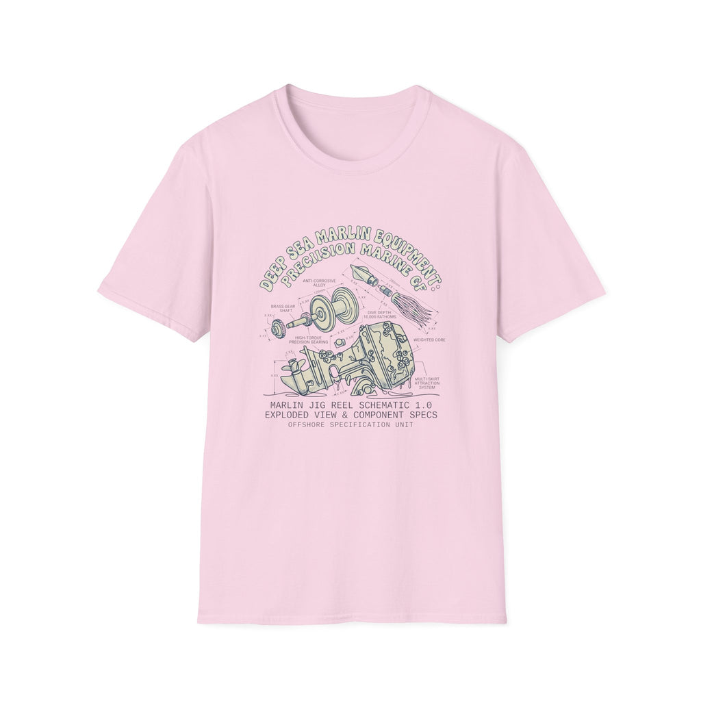 Vintage Space Capsule Diagram T-Shirt — Apollo Rocket Science Illustration Tee