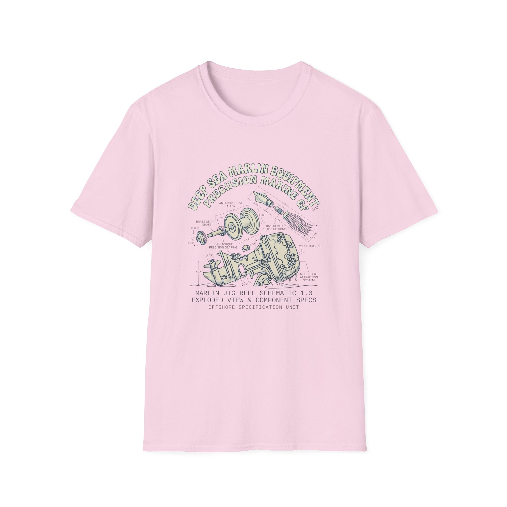 Vintage Space Capsule Diagram T-Shirt — Apollo Rocket Science Illustration Tee