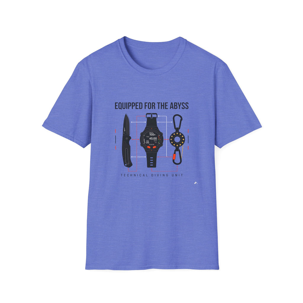 Equipped for the Abyss Scuba Gear T-Shirt — Technical Diving Tools Tee