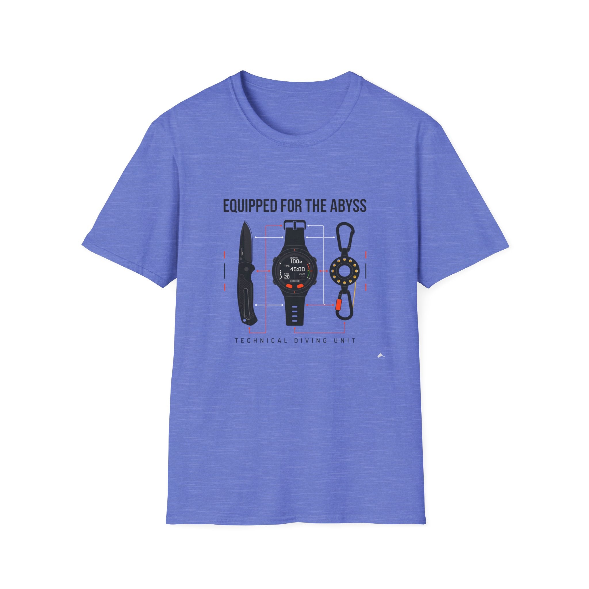 Equipped for the Abyss Scuba Gear T-Shirt — Technical Diving Tools Tee