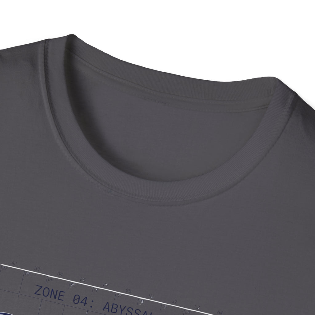Abyssal Reef Topographic Tee — Nautical Ocean Map T-Shirt
