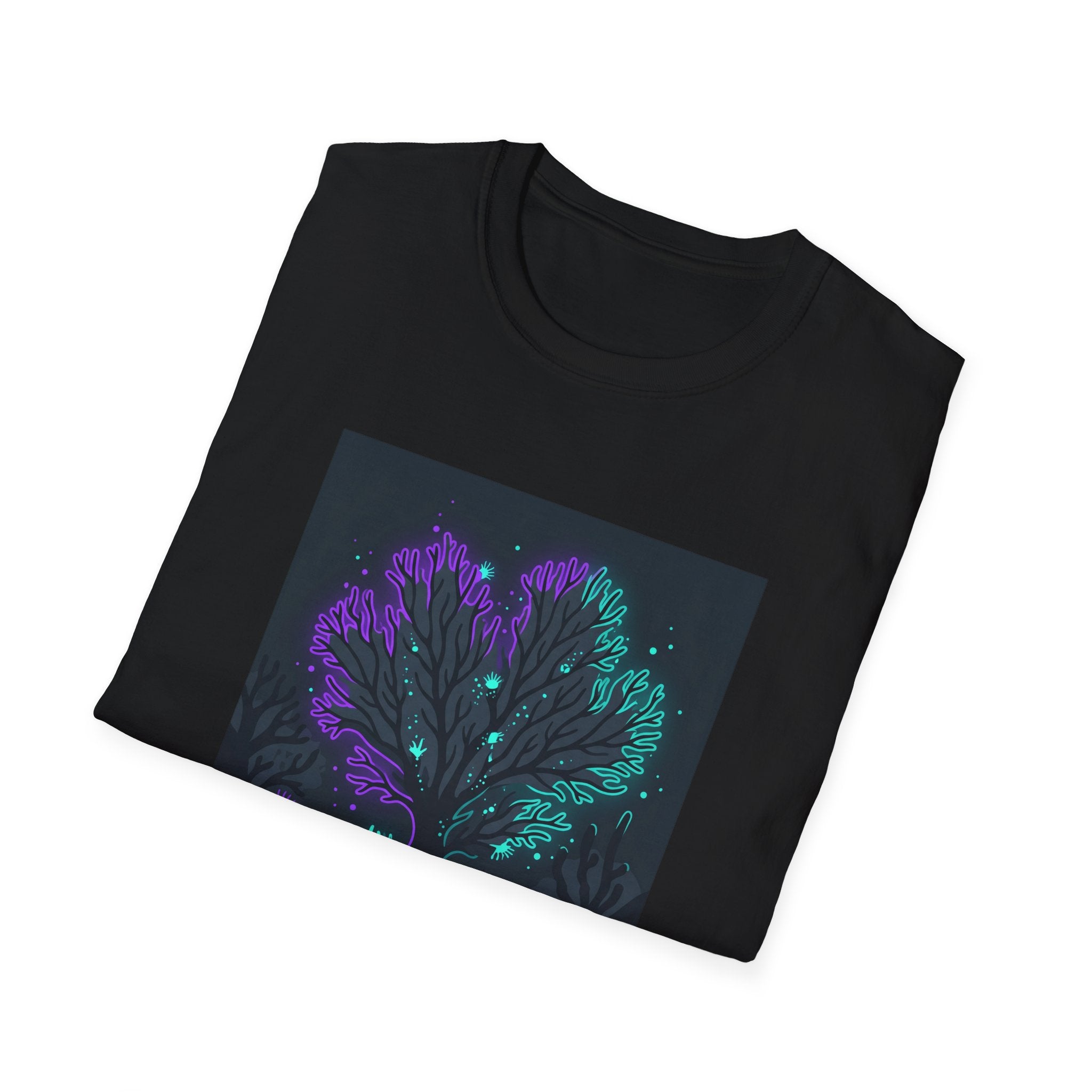 T-shirt Ginkgo clair de lune — Tee-shirt floral Jardin nocturne