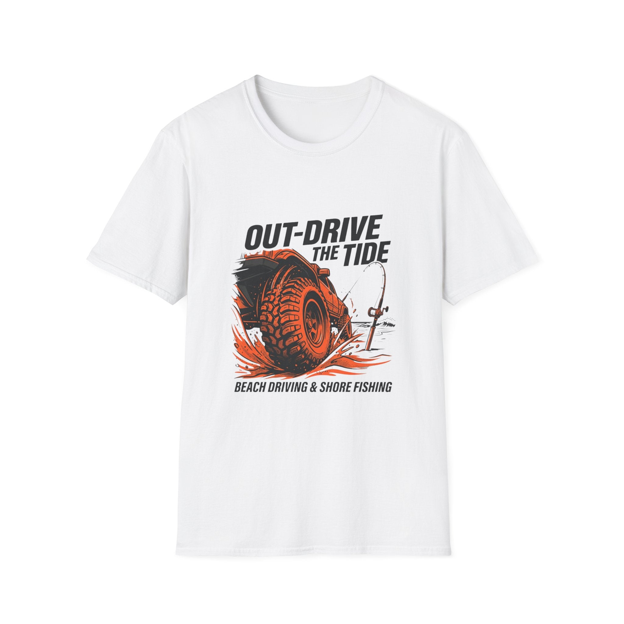 Out Drive The Tide Beach Driving & Shore Fishing T-Shirt