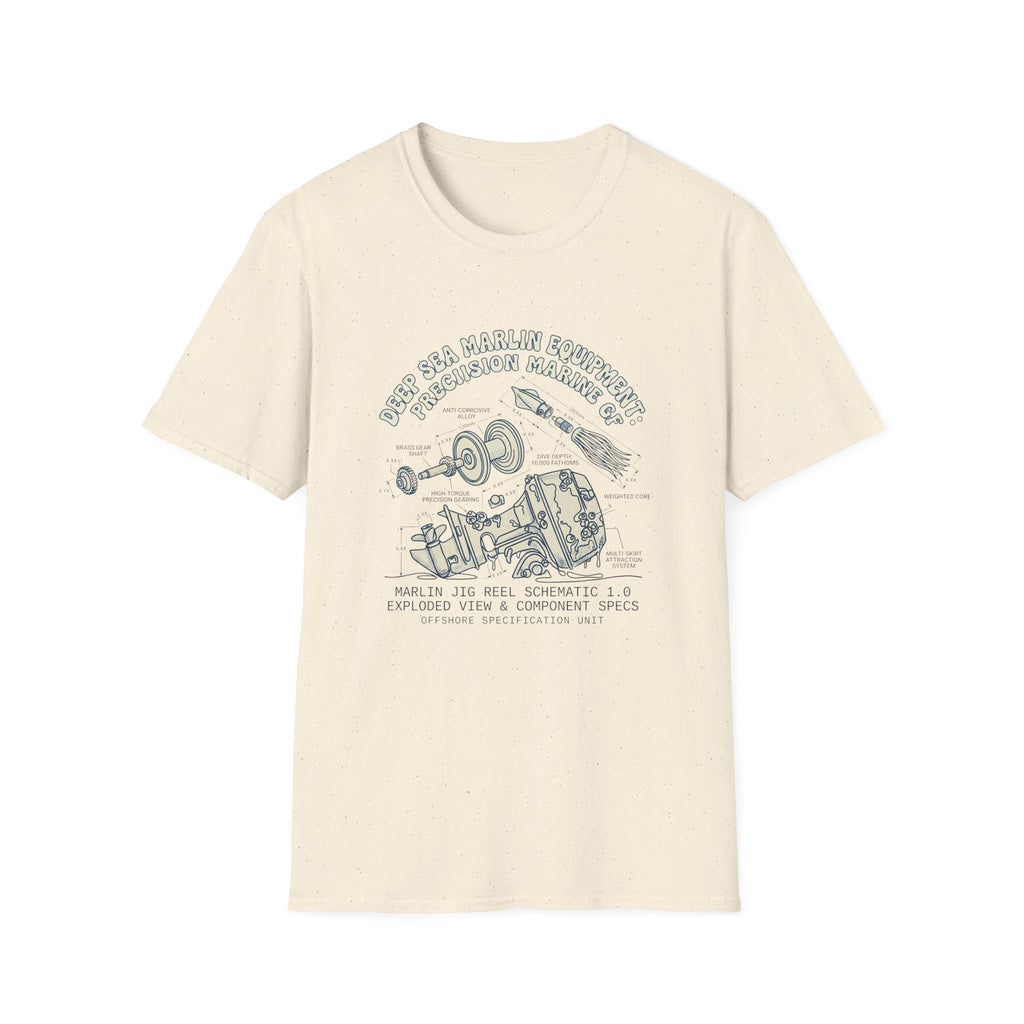 Vintage Space Capsule Diagram T-Shirt — Apollo Rocket Science Illustration Tee