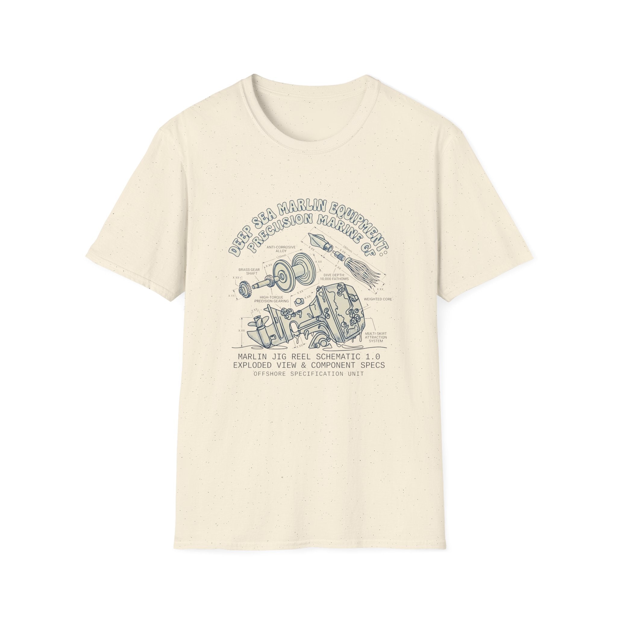 Vintage Space Capsule Diagram T-Shirt — Apollo Rocket Science Illustration Tee