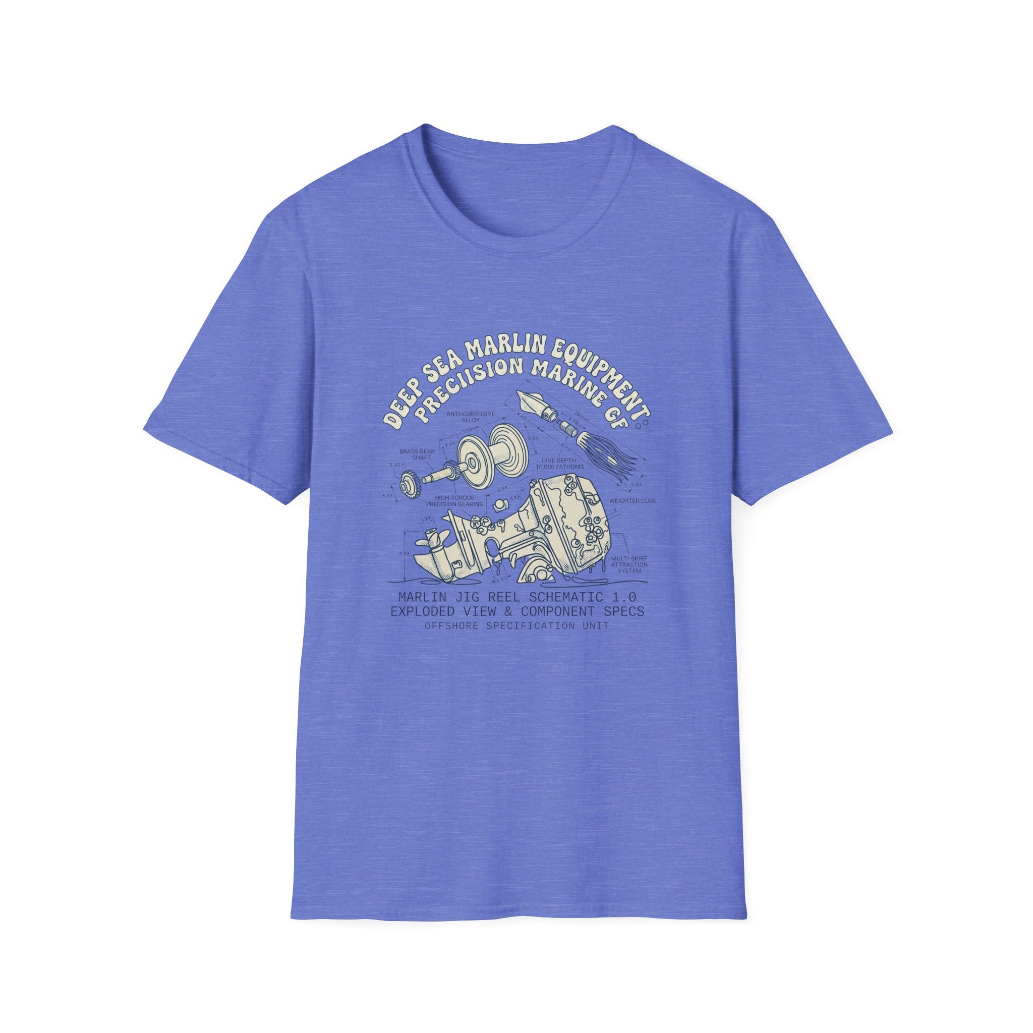 Vintage Space Capsule Diagram T-Shirt — Apollo Rocket Science Illustration Tee