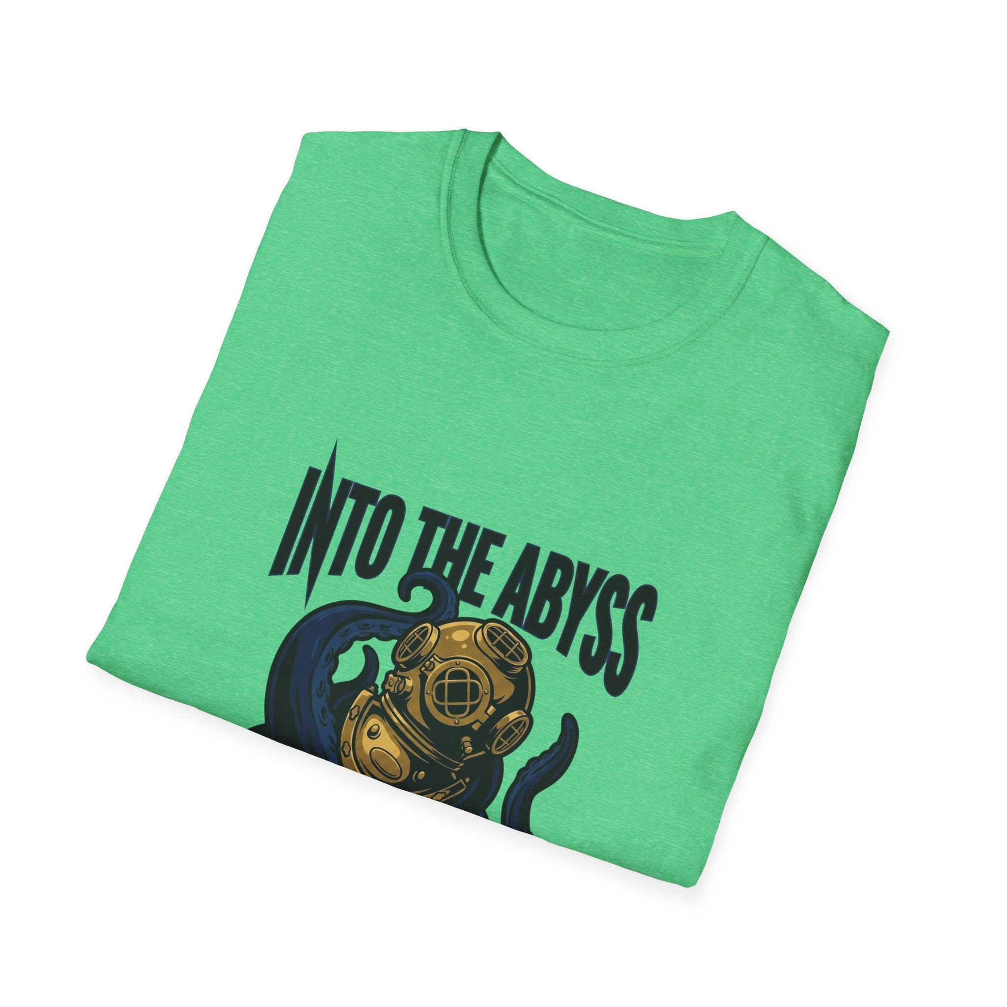 Into the Abyss T-Shirt — Deep Sea Diver & Octopus Graphic Tee