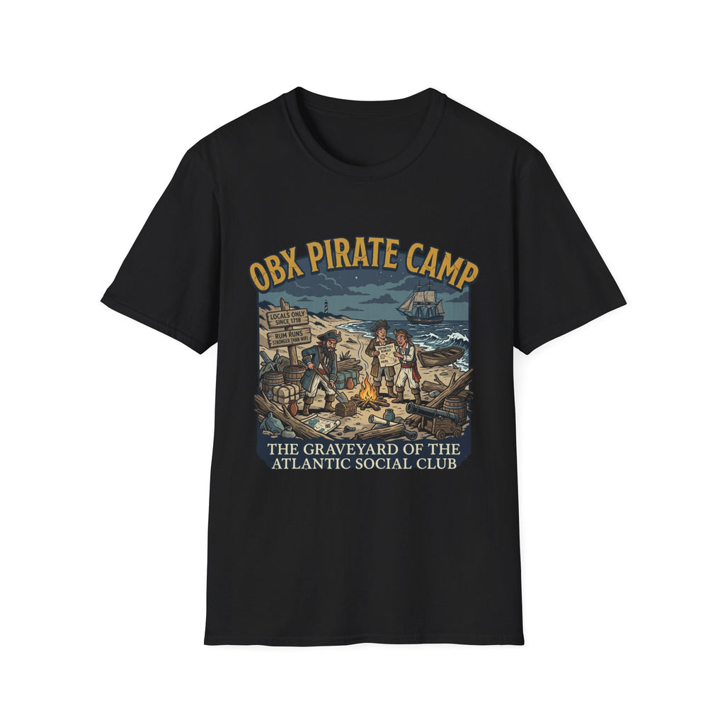 OBX Pirate Camp T-Shirt — Coastal Pirate Adventure Tee