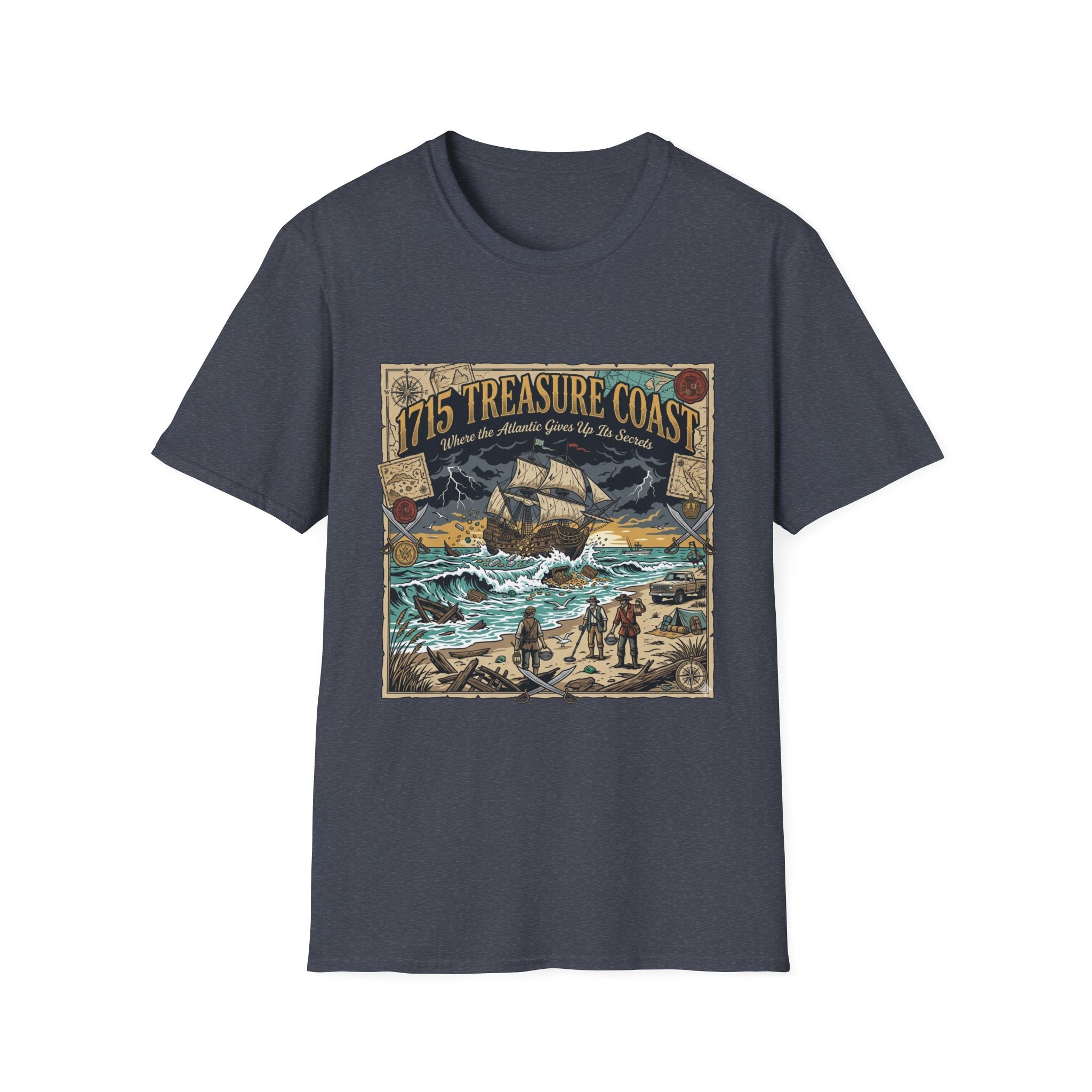 Treasure Coast 1715 Vintage Ship T-Shirt