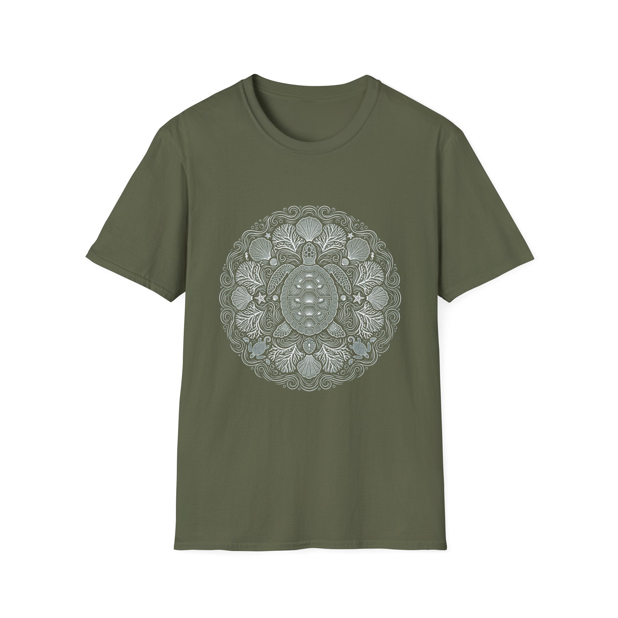 T-Shirt — Intricate Mandala Turtle Graphic Tee