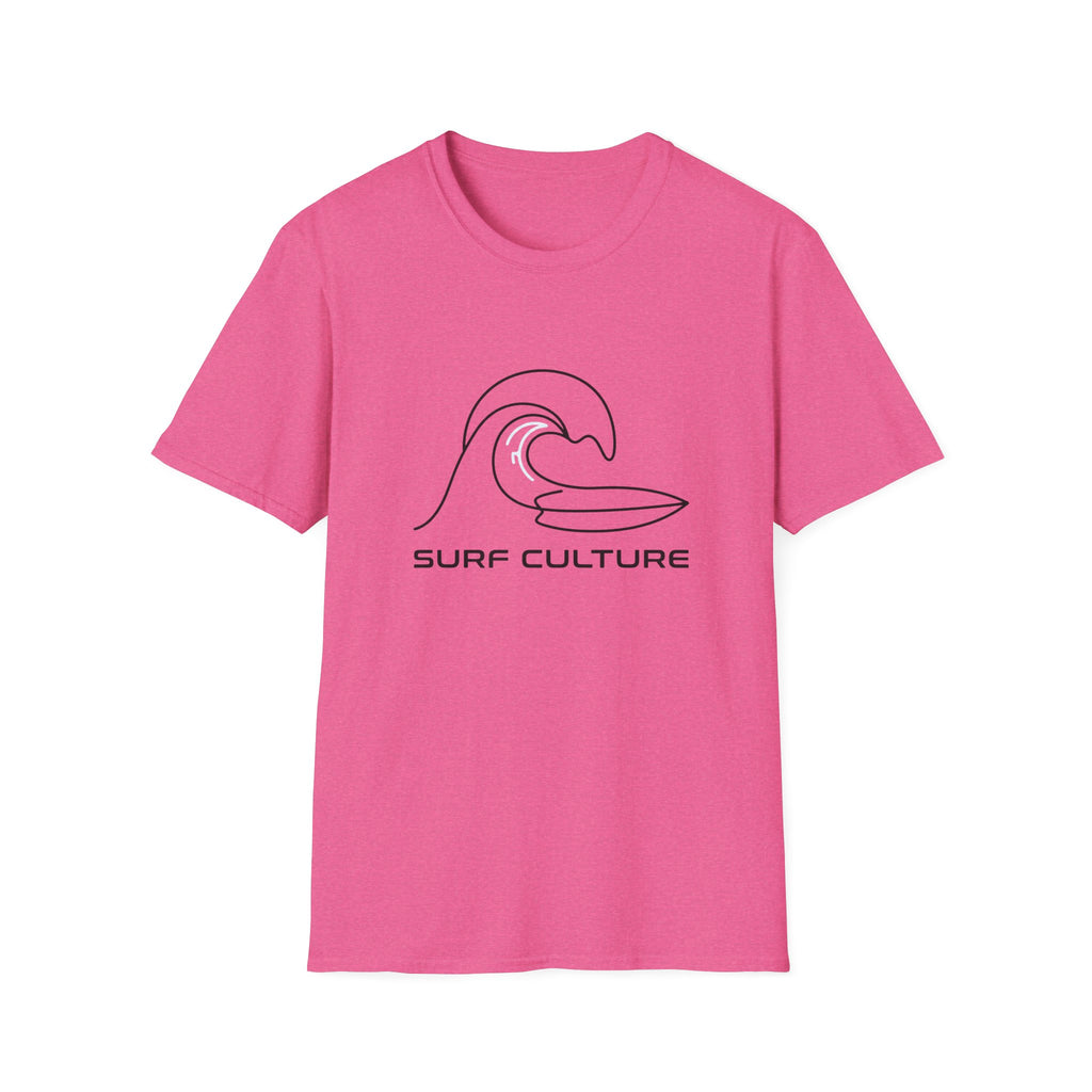 Surf Culture T-Shirt – Minimal Wave Graphic Tee