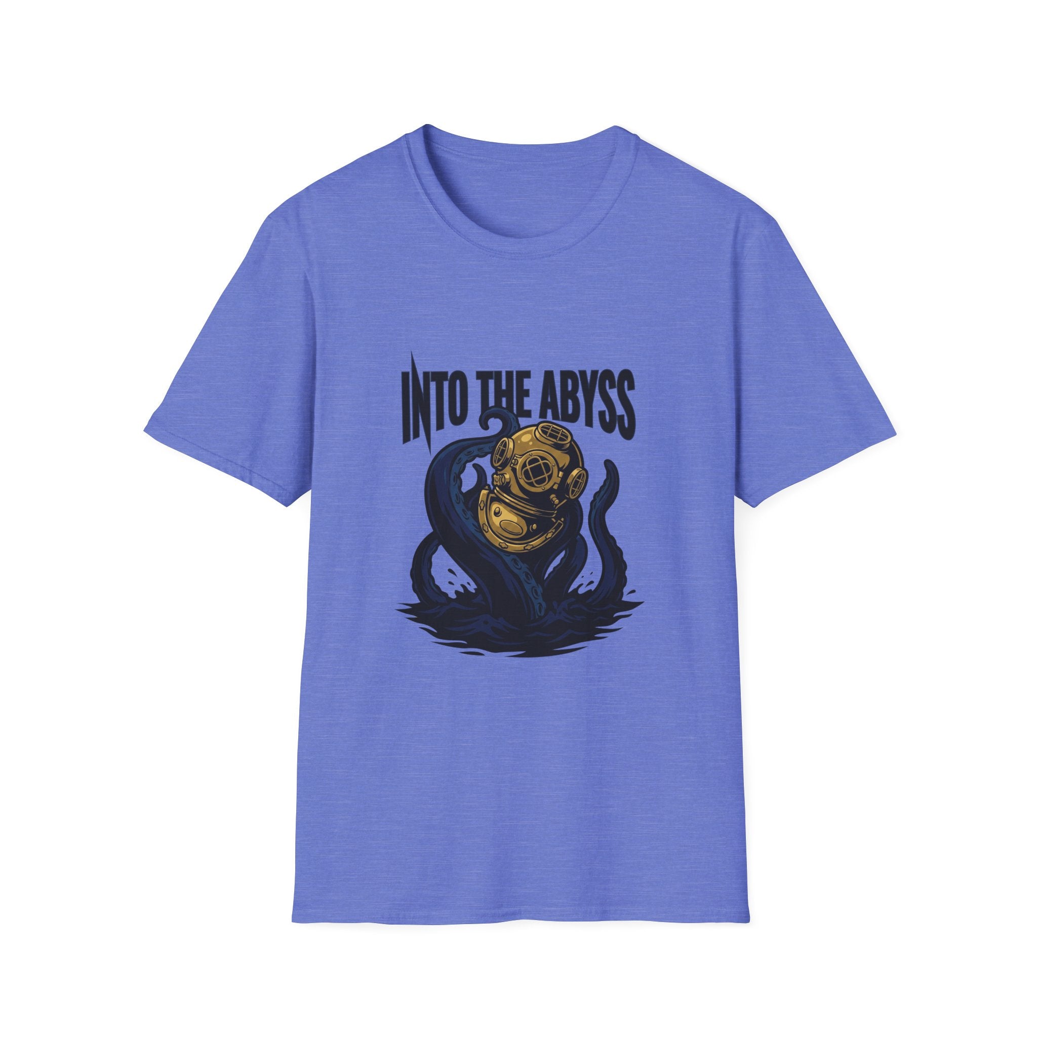 Into the Abyss T-Shirt — Deep Sea Diver & Octopus Graphic Tee