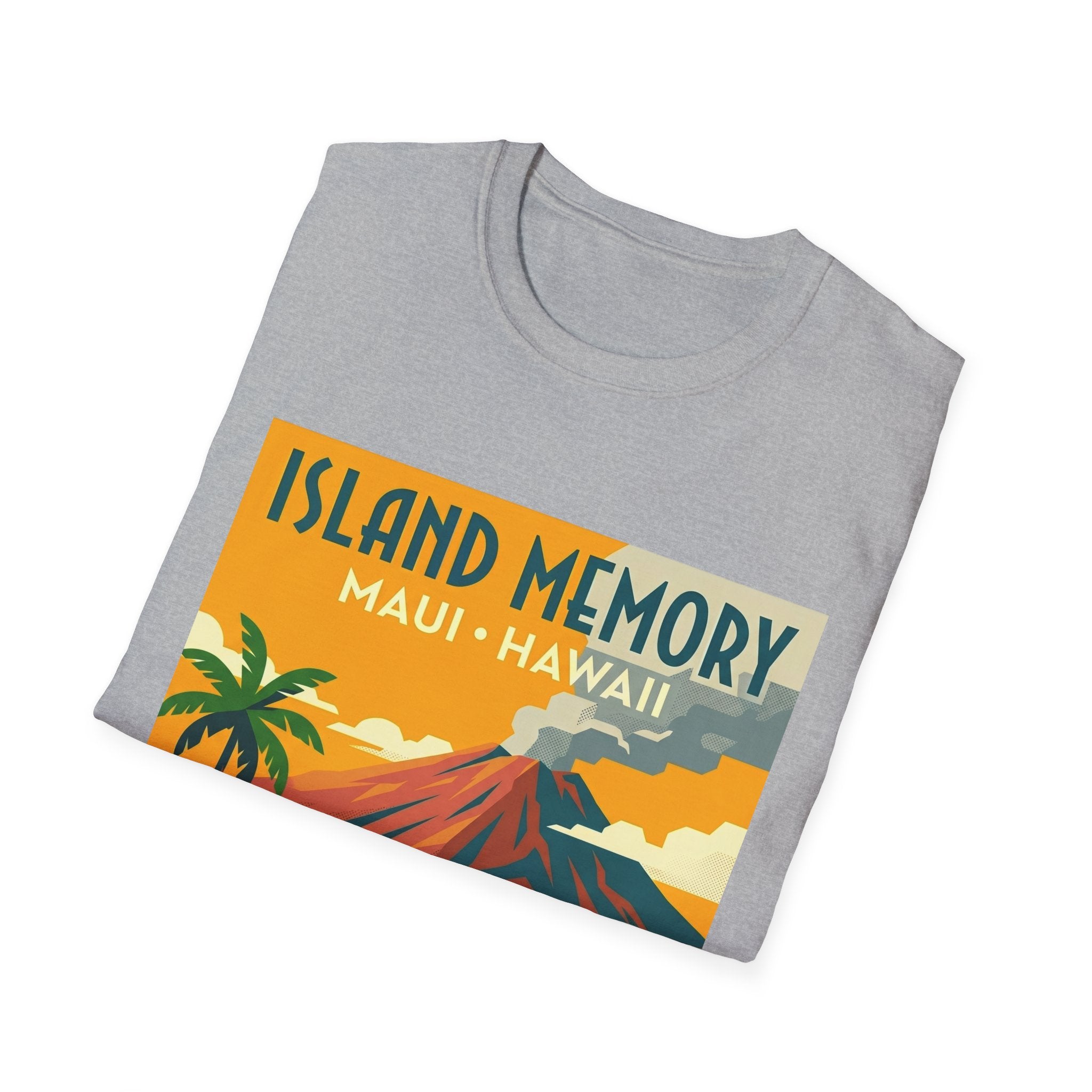 T-Shirt — Island Memory Maui Hawaii Vintage Travel Poster Design
