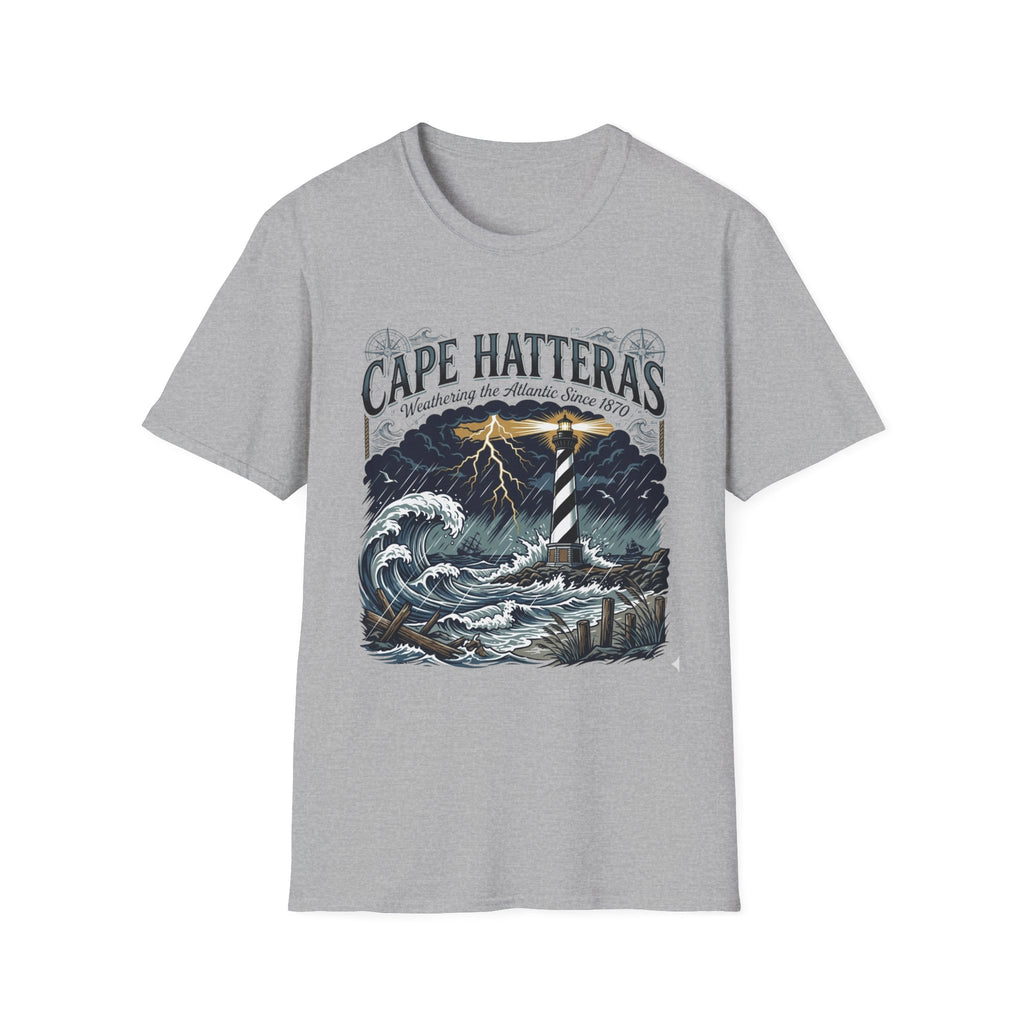 Cape Hatteras Lighthouse Storm T-Shirt — Weathering the Atlantic Since 1870