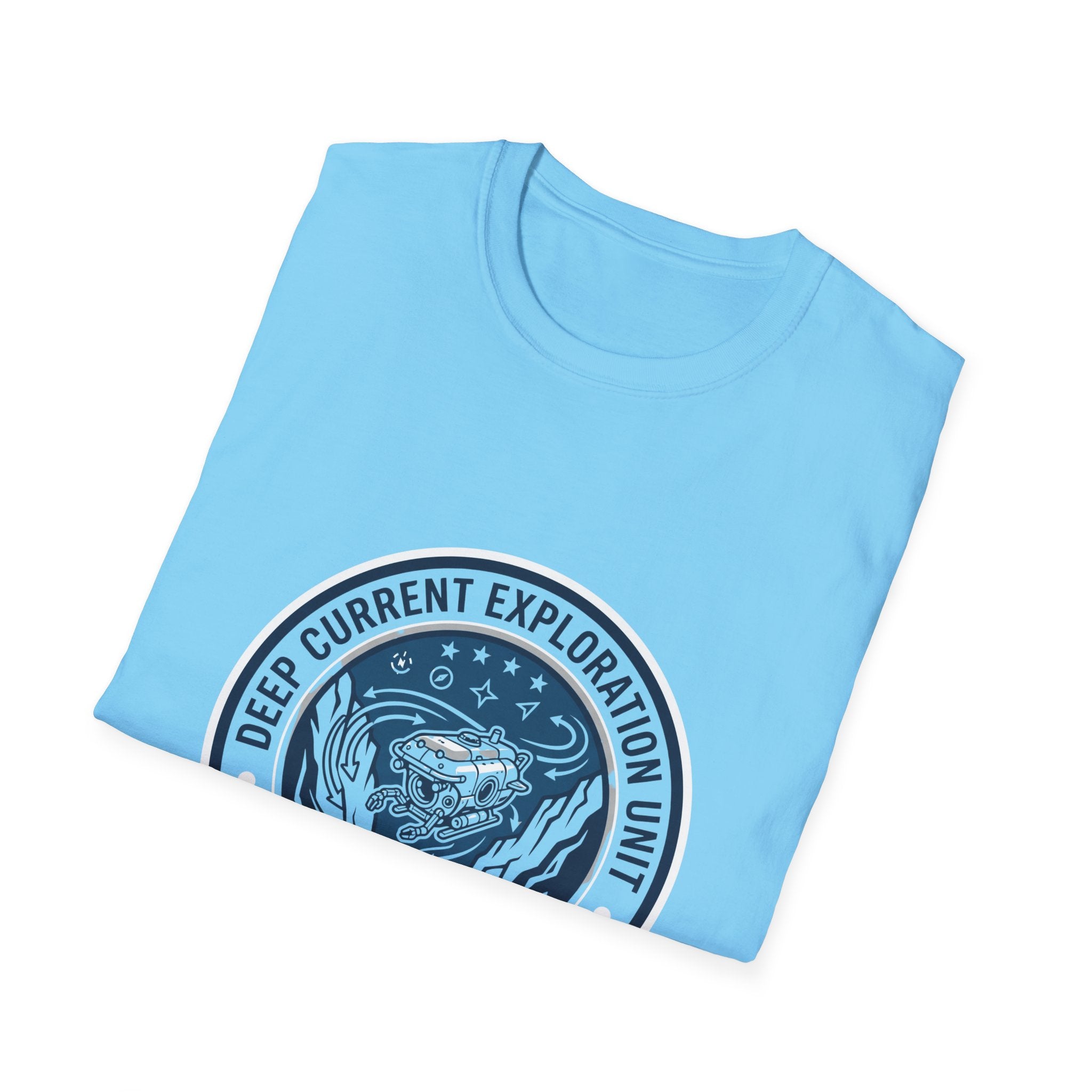 T-Shirt — Deep Current Exploration Unit 'Abyssal Zone' Ocean Patch Tee