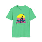 Sailboat Sunset T-Shirt — "Wild Water Racing Club" Retro Nautical Tee