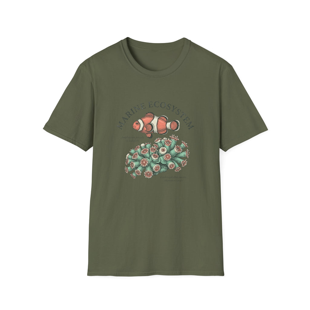 Marine Ecosystem Clownfish & Coral T-Shirt