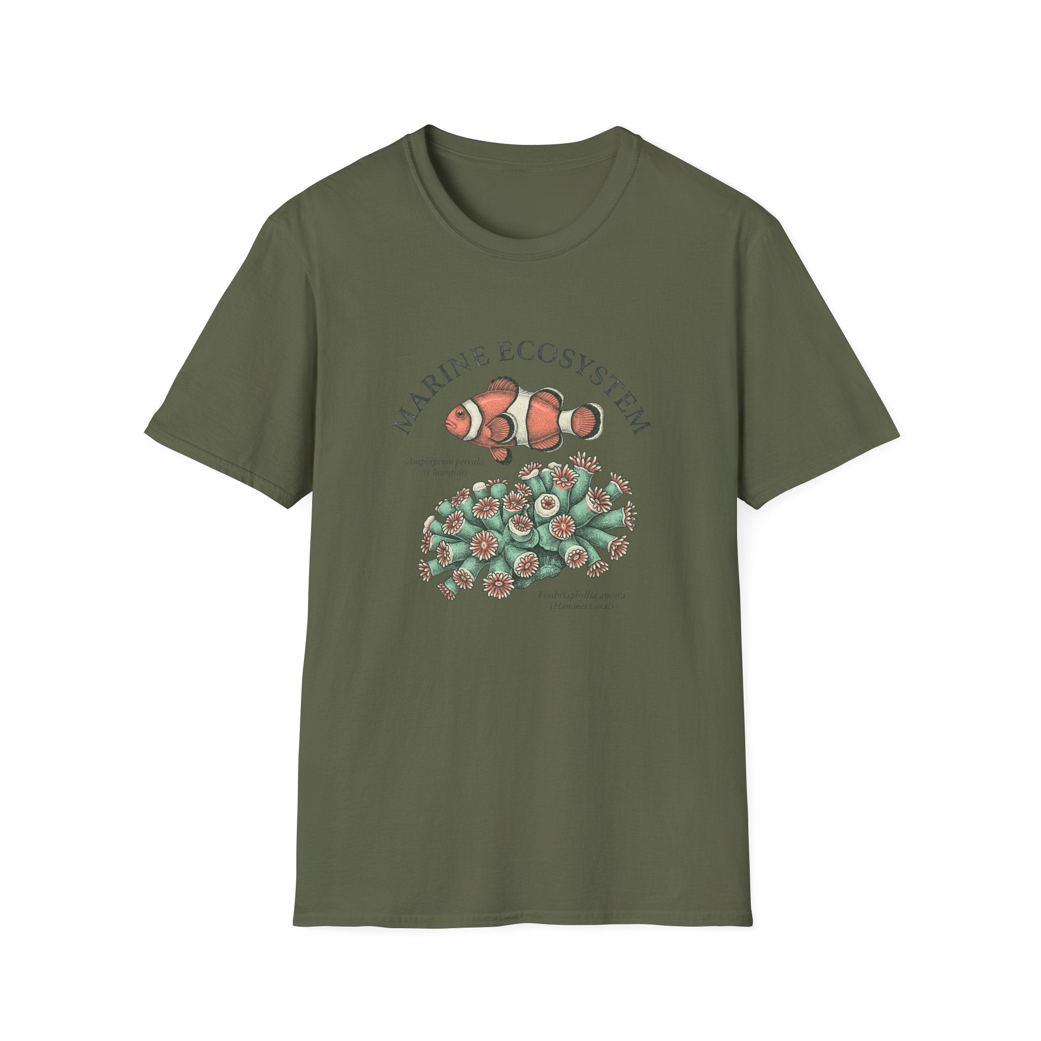 Marine Ecosystem Clownfish & Coral T-Shirt