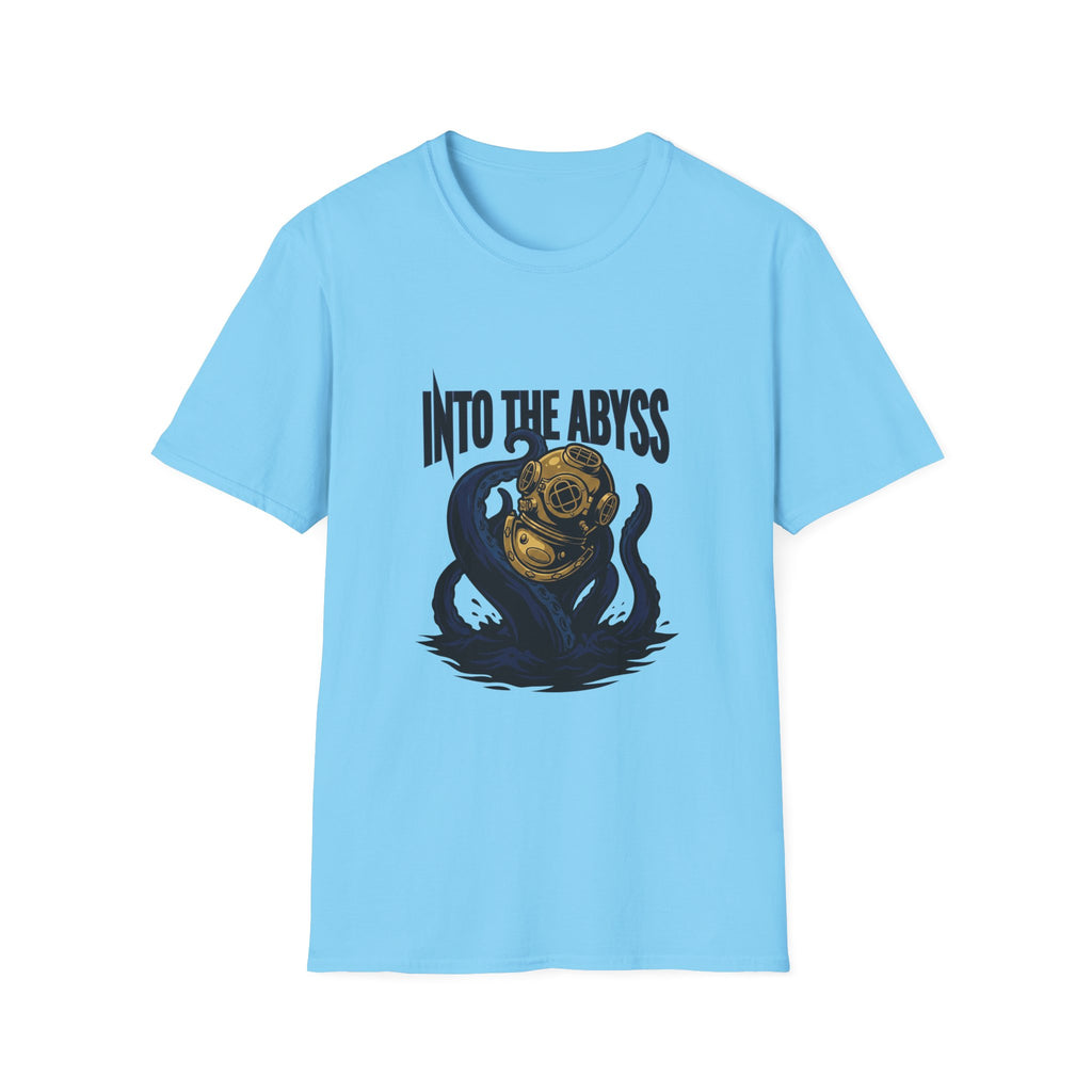 Into the Abyss T-Shirt — Deep Sea Diver & Octopus Graphic Tee