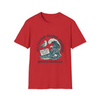 Nor'easter Survival Club T-Shirt — "OK, Vacation: Weather Permitting" Seagull & Wave Tee