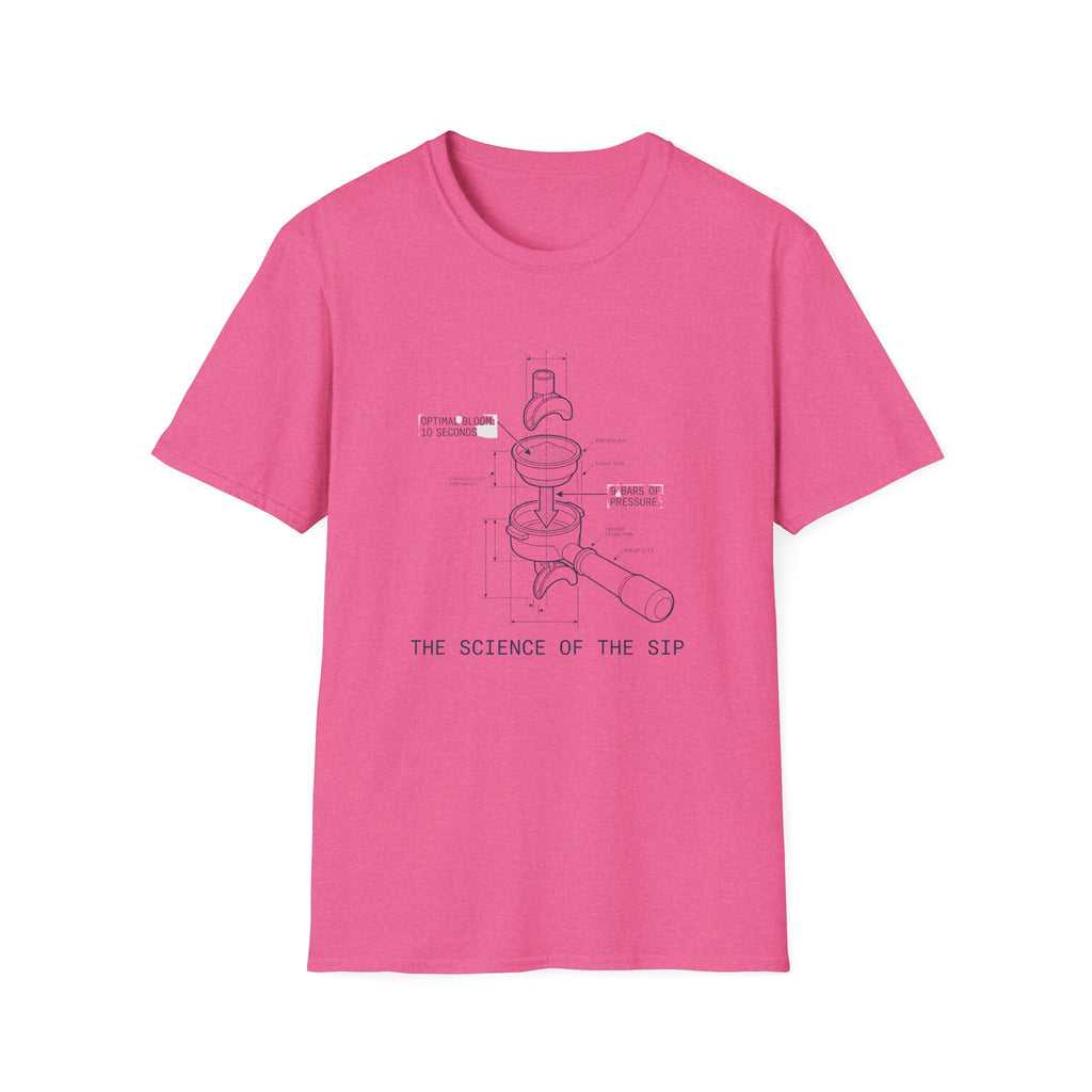 Coffee Diagram T-Shirt — "The Science of the Sip" Espresso Blueprint Tee