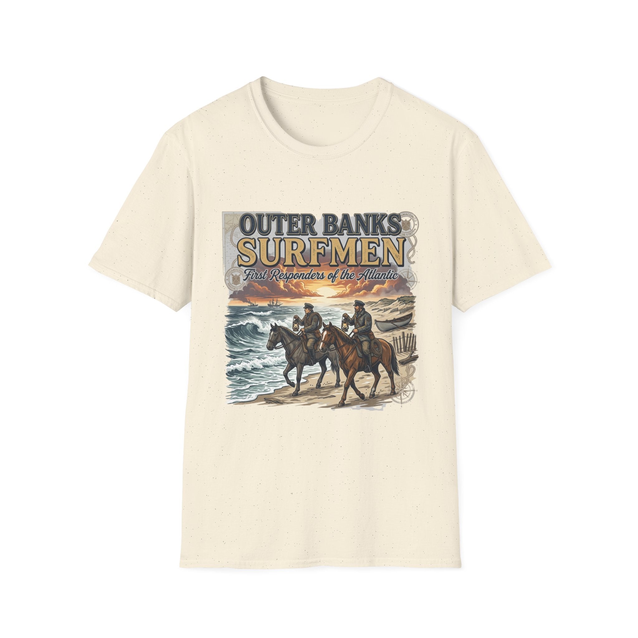 Outer Banks Surfmen T-Shirt — First Responders of the Atlantic Vintage Beach Tee
