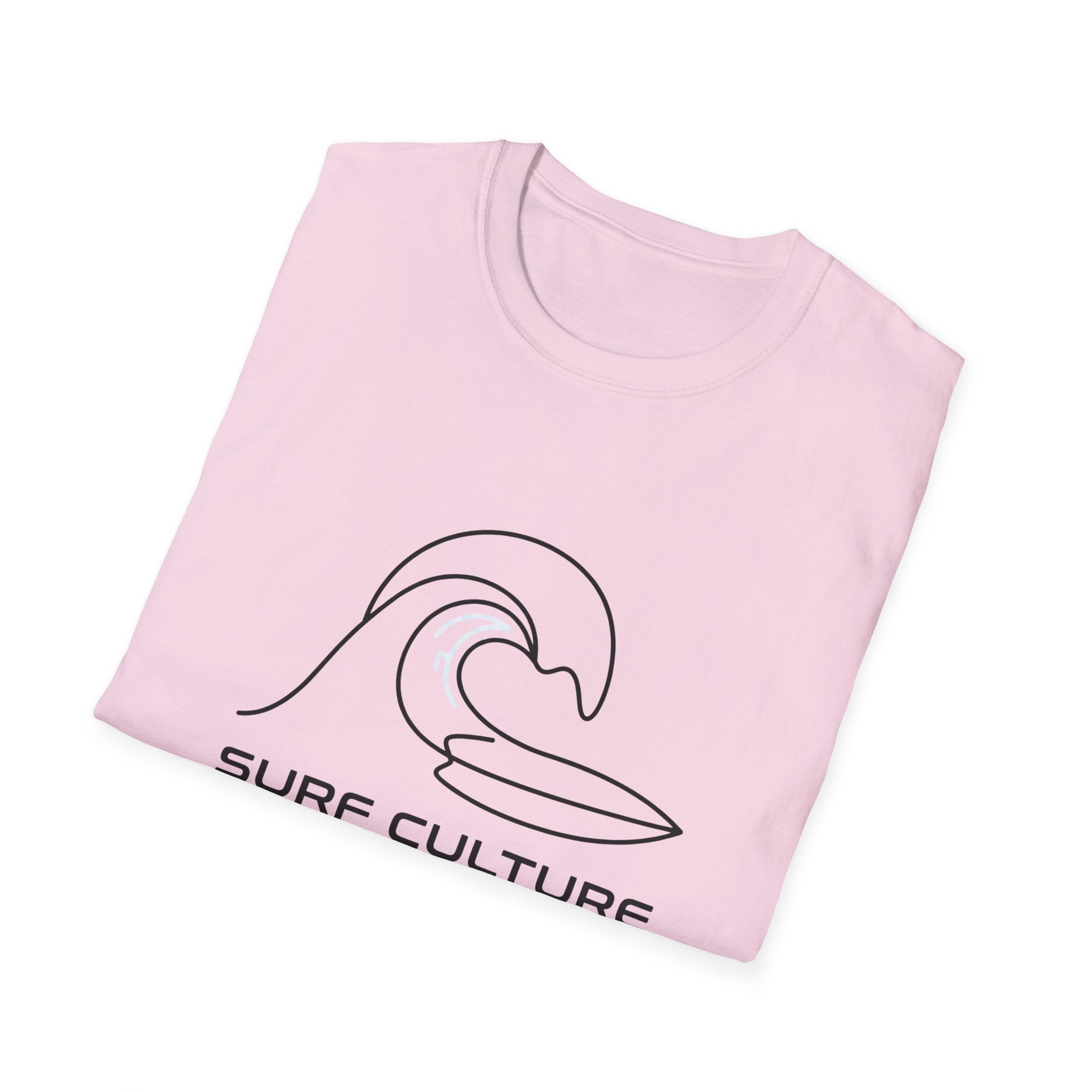 Surf Culture T-Shirt – Minimal Wave Graphic Tee
