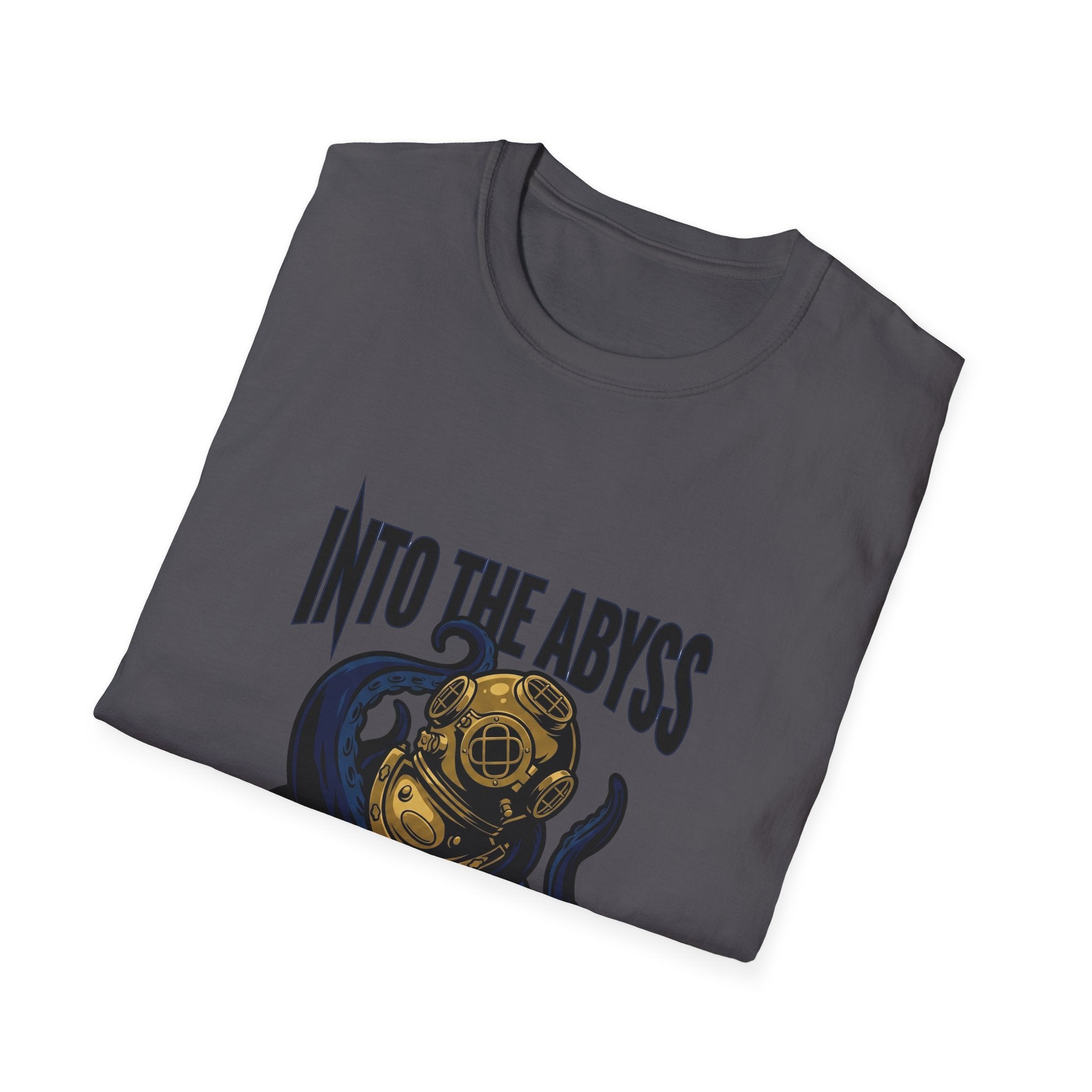 Into the Abyss T-Shirt — Deep Sea Diver & Octopus Graphic Tee