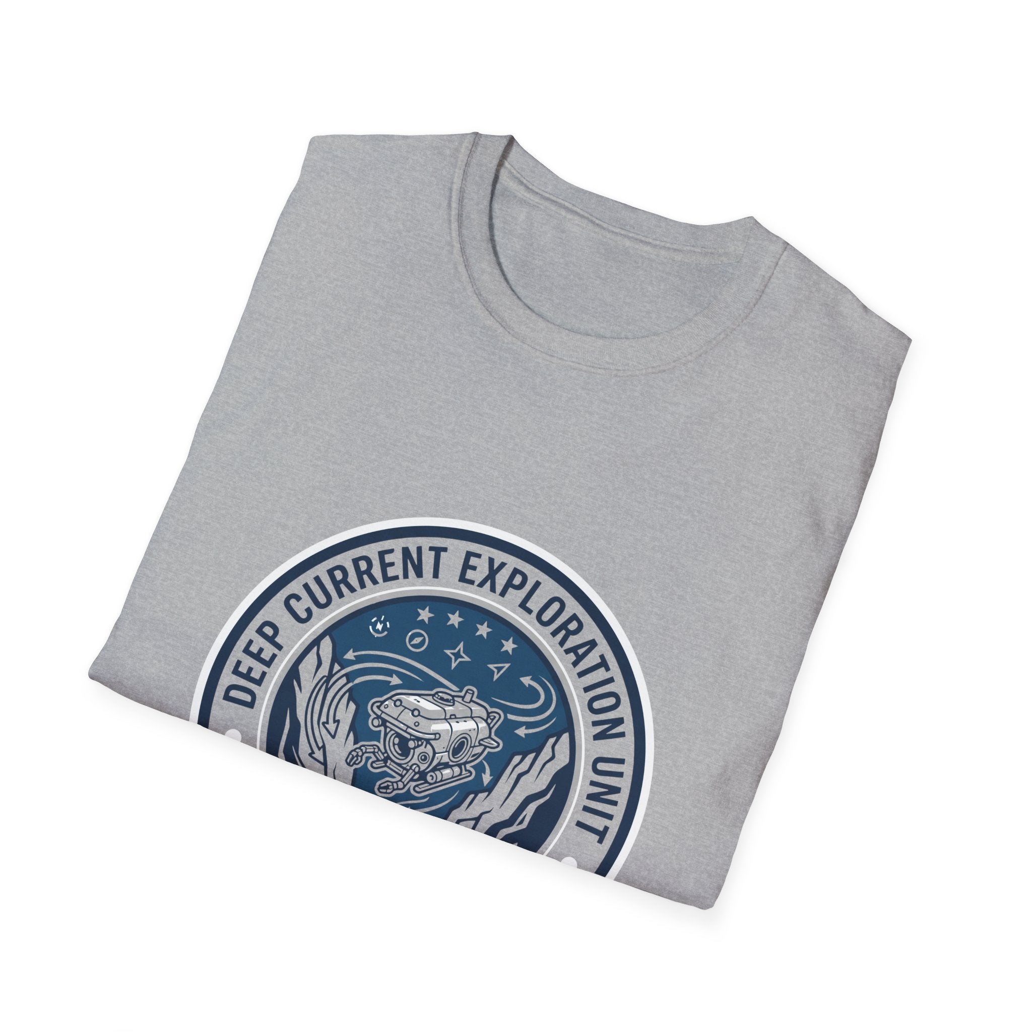 T-Shirt — Deep Current Exploration Unit 'Abyssal Zone' Ocean Patch Tee