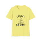 Explore The Coast Sailboat T-Shirt — Nautical Adventure Tee
