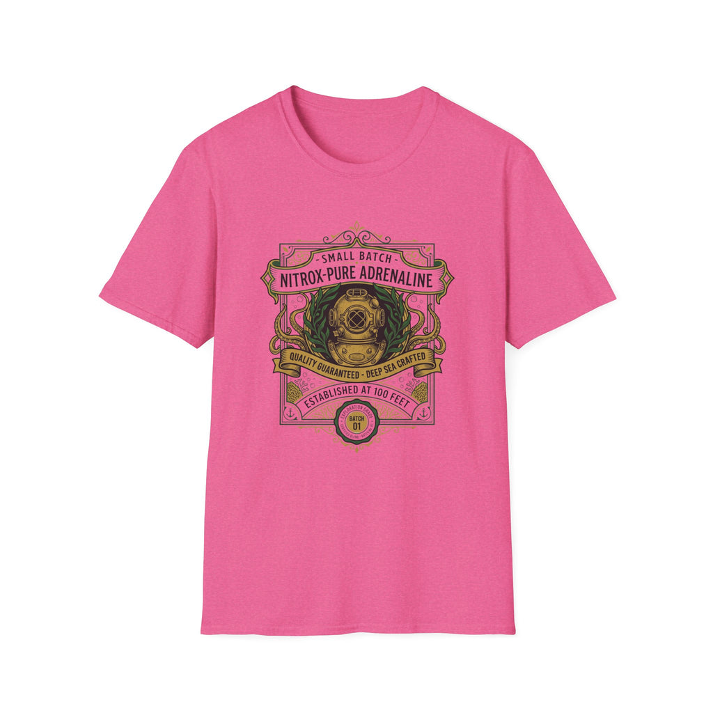 Nitrox Pure Adrenaline Graphic T-Shirt — Vintage Diving Emblem Tee