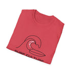 Surf Culture T-Shirt – Minimal Wave Graphic Tee
