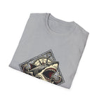 Shark Vintage Crest T-Shirt — "Respect the Current" Nautical Graphic Tee