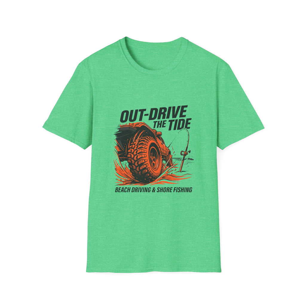 Out Drive The Tide Beach Driving & Shore Fishing T-Shirt