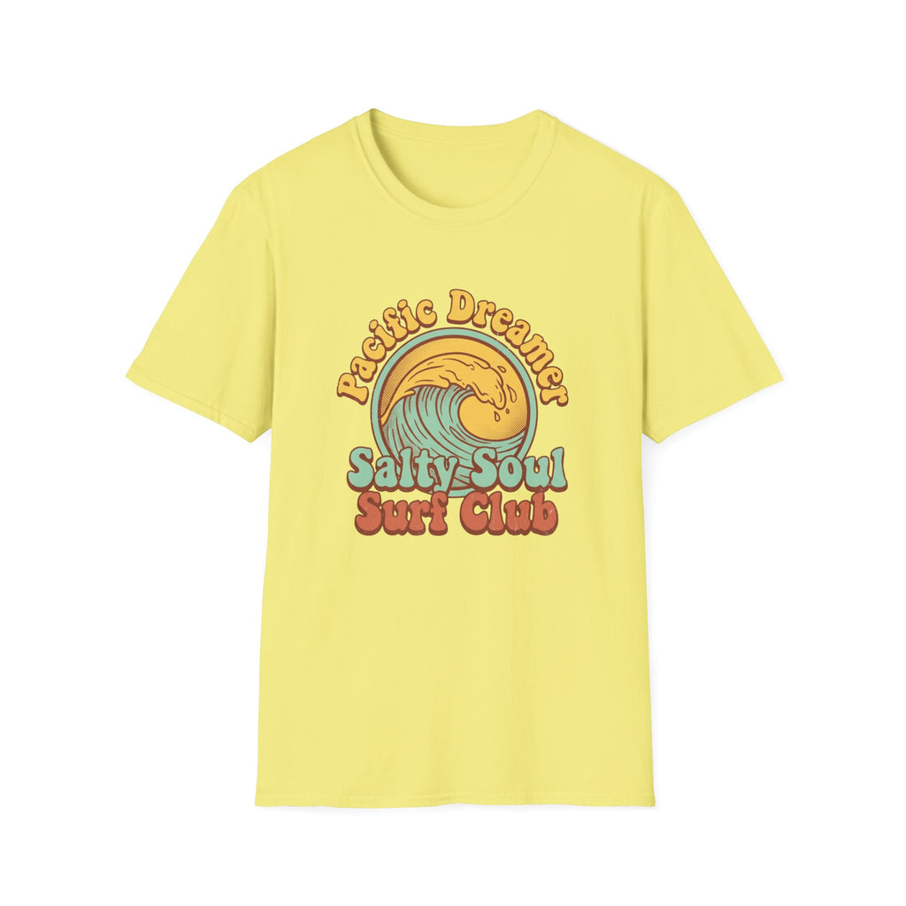 Salty Soul Surf Club T-Shirt — Retro 'Petite Dreamer' Wave Graphic
