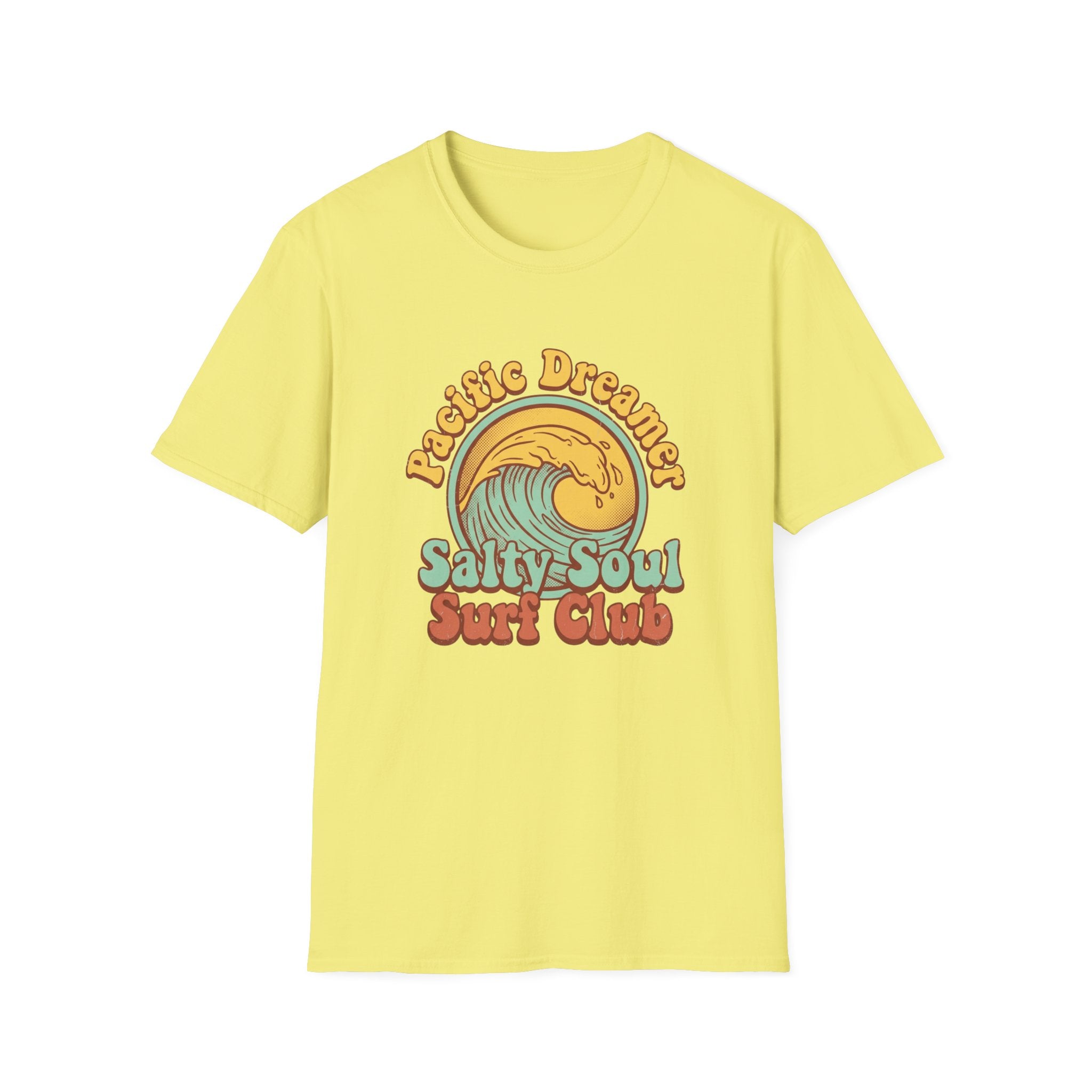 Salty Soul Surf Club T-Shirt — Retro 'Petite Dreamer' Wave Graphic