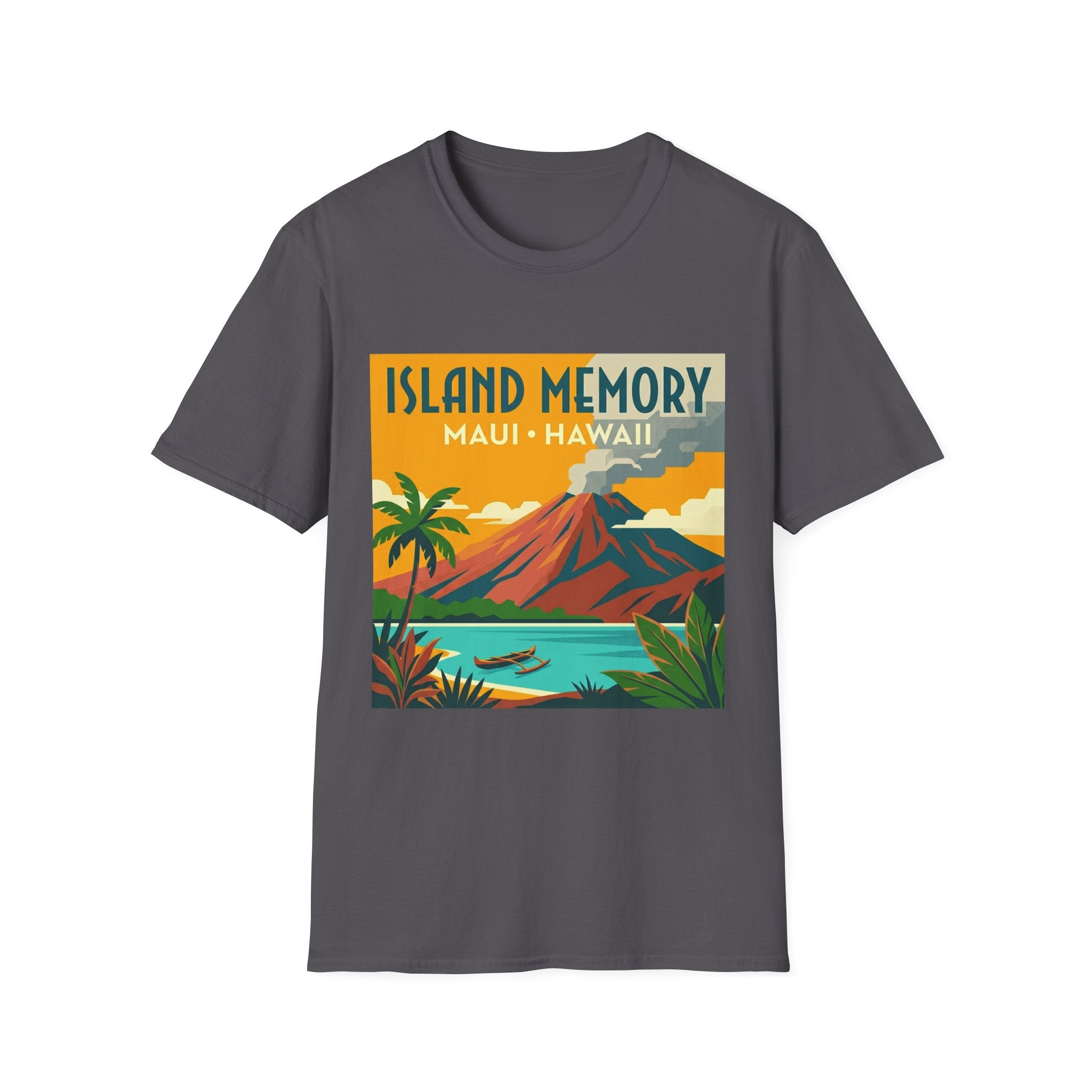 T-Shirt — Island Memory Maui Hawaii Vintage Travel Poster Design