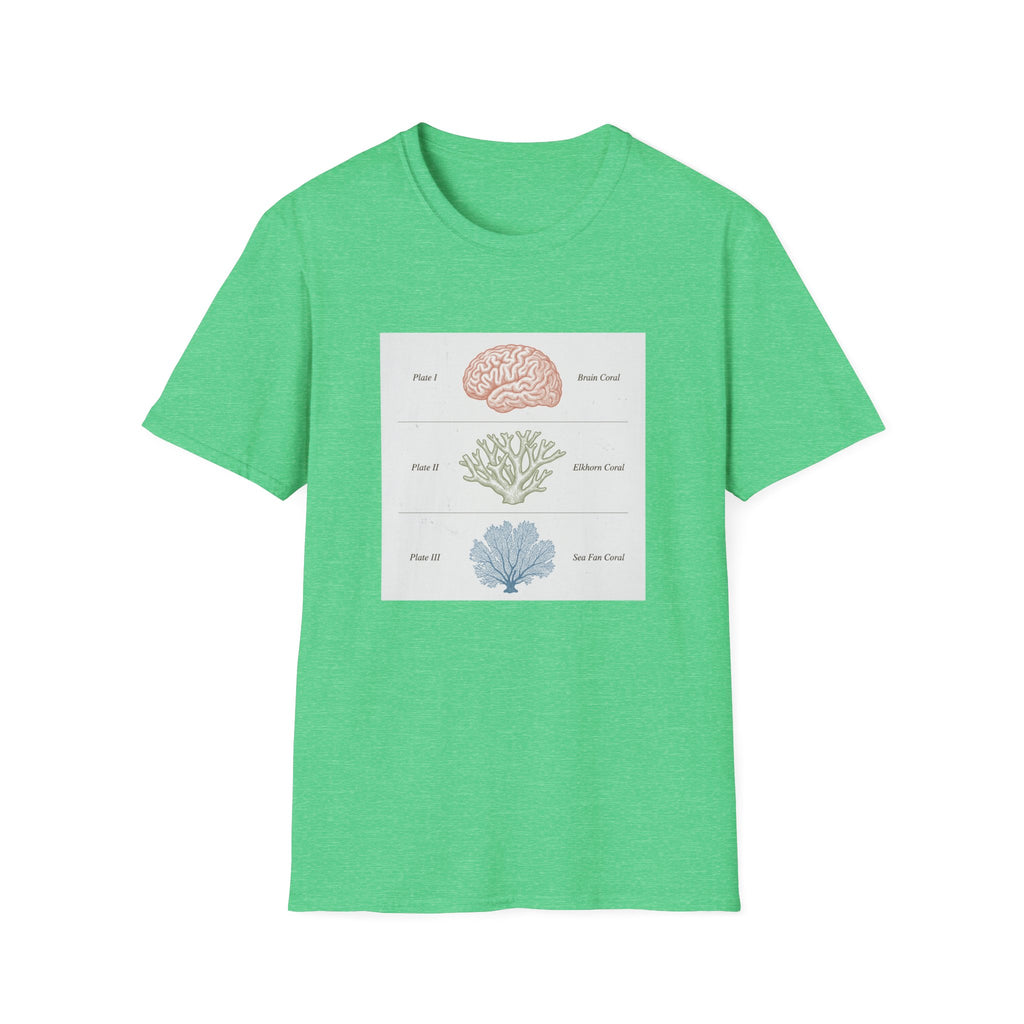 Brain, Coral, Sea Life T-Shirt – "Plant It, Grow It, Love It" Ocean Anatomy Tee